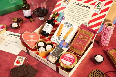 Luxury Christmas Letter Box Hamper with Port & Chocolate truffles
