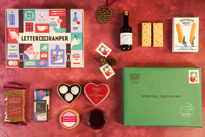 Luxury Christmas Letter Box Hamper with Port & Chocolate truffles