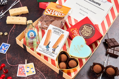 Luxury Christmas Letter Box Hamper with Gin & Milk Chocolate truffles