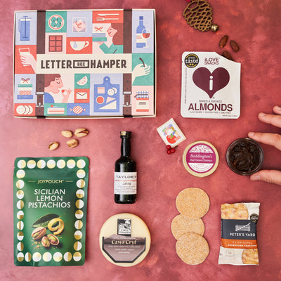 Festive cheese, port and nuts Letter Box Hamper