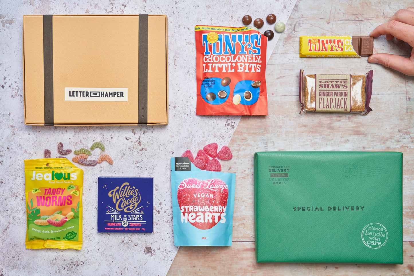 Retro Sweets Letter Box Hamper