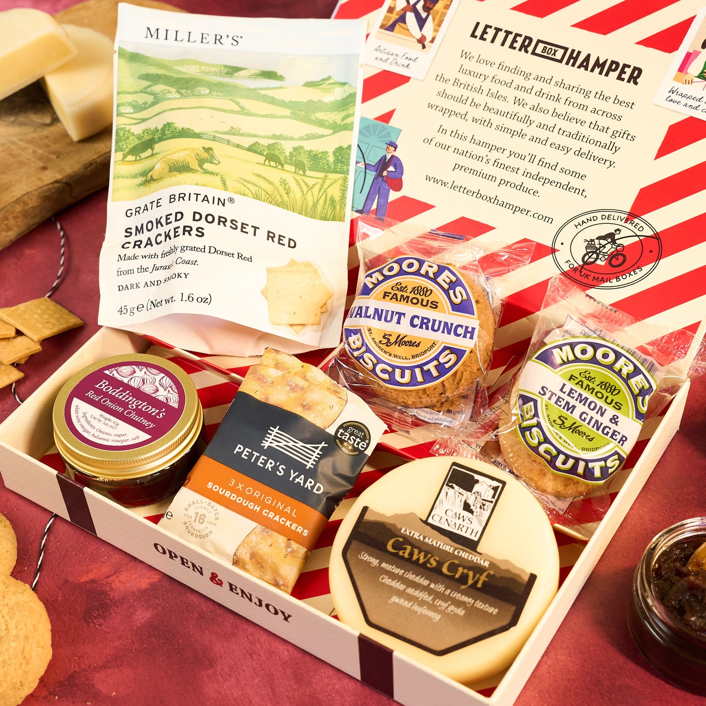 Cheese and Biscuits by Post Letter Box Hamper
