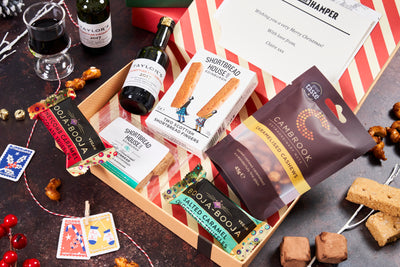 Luxury Christmas Letter Box Hamper with Port & Chocolate truffles