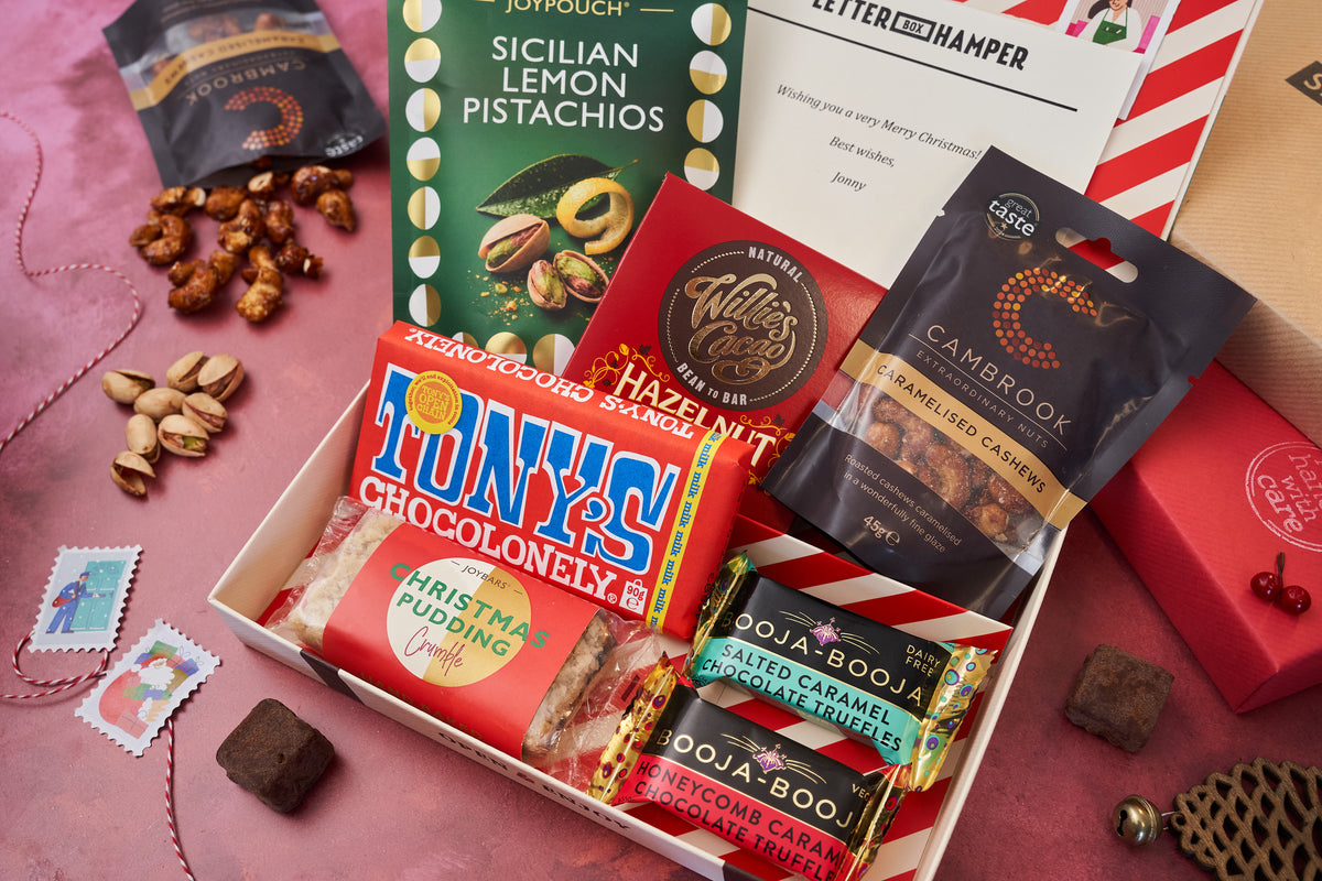 Luxury Christmas Chocolates and Nuts Letter Box Hamper