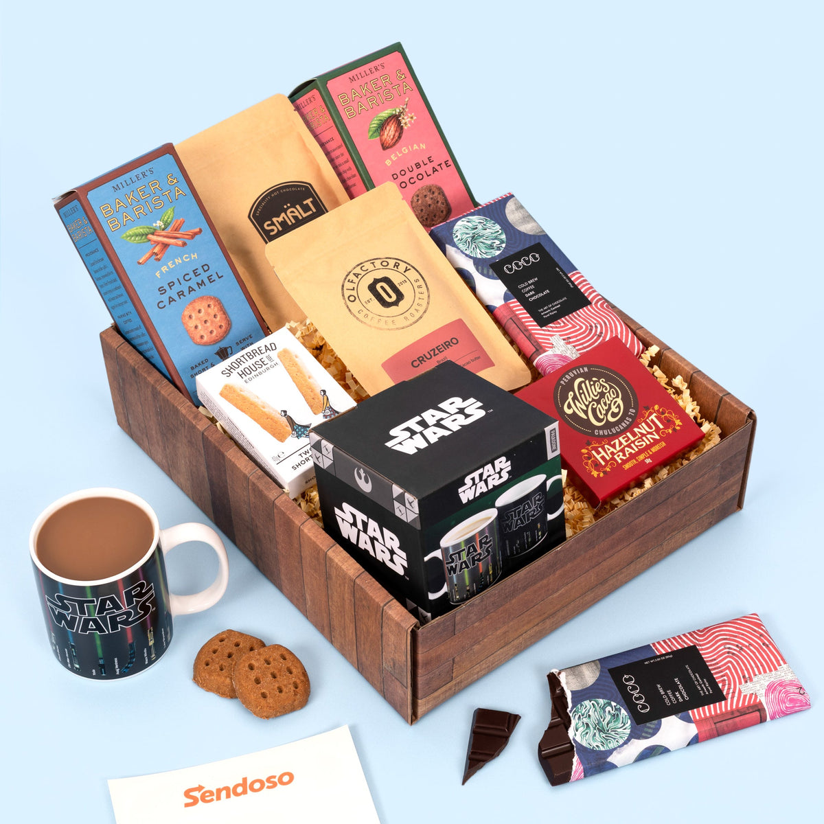 Star Wars Lightsaber mug & treats luxury gift hamper