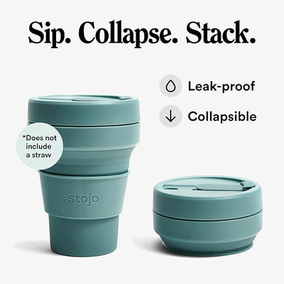 Luxury gift hamper with Stojo collapsible mug and treats